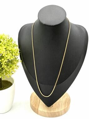 Vintage Baroness 14K Gold Filled Chain Necklace 14K TGF Gold Tone Classic￼